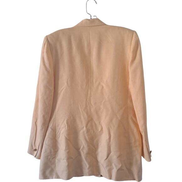 Talbots Italian Fabric Yellow Colored Notch Collar L/S Skirt Suit - Size 8/10 - Picture 3 of 12